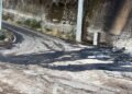 Il luogo dove si è sviluppato l'incendio a Cosoleto ai danni di una ditta dell'imprenditore Pietro Nocera di Vibo Valentia