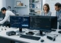 Un laboratorio dove si utilizza l'intelligenza artificiale