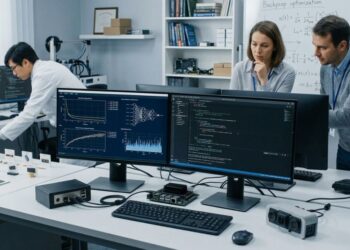 Un laboratorio dove si utilizza l'intelligenza artificiale