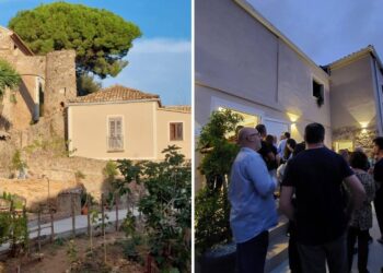 L'inaugurazione del punto d'ascolto in via Conte D'Apice a Vibo Valentia promosso dall'associazione La Goccia