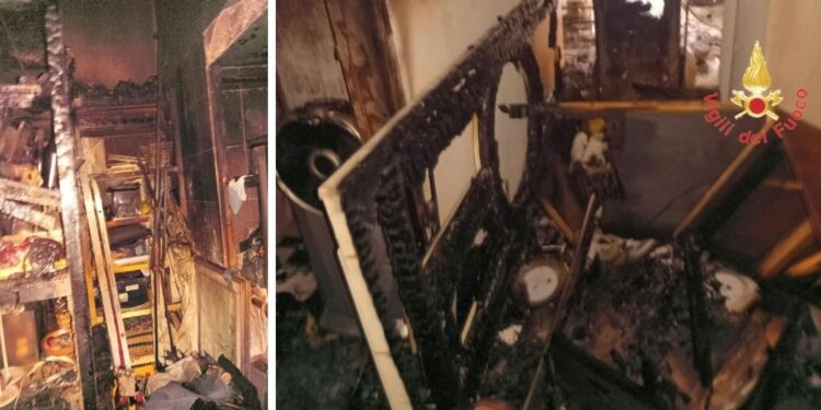 Incendio appartamento Lamezia Terme