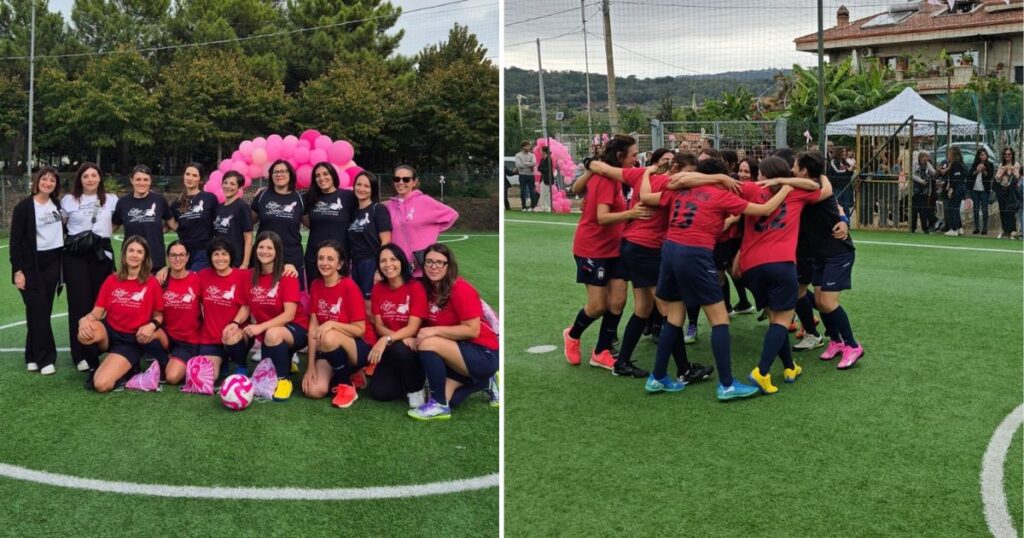 Una edizione della partita di solidarietà a Limbadi per la lotta al tumore al seno