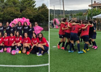 Una edizione della partita di solidarietà a Limbadi per la lotta al tumore al seno