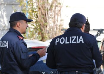 Agenti della Polizia in servizio