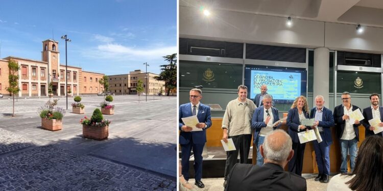 La premiazione del progetto di riqualificazione di Piazza Martiri d'Ungheria a Vibo Valentia