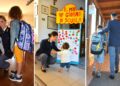 I poliziotti della Questura di Vibo Valentia accompagnano i bambini a scuola per il primo giorno