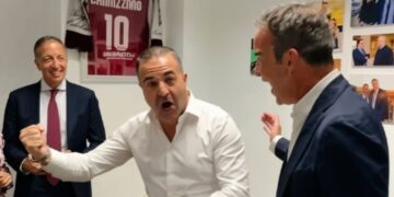 Da sinistra: Fabio Roscioli, Francesco Cannizzaro e Roberto Occhiuto