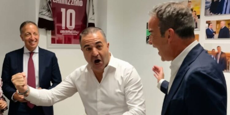 Da sinistra: Fabio Roscioli, Francesco Cannizzaro e Roberto Occhiuto