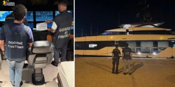 Il sequestro dello yacht di lusso in Calabria in una operazione congiunta tra Guardia di finanza e