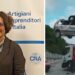 Giovanna Vono della Cna Catanzaro e un veicolo fuori uso rimosso
