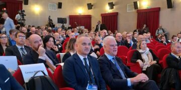 Assemblea UPI. Il presidente Barbalace con il ministro Zangrillo