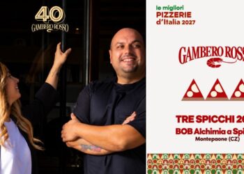 Anna Rotella e Roberto Davanzo di Bob Alchimia a Spicchi di Montepaone, in Calabria, premiati dal Gambero Rosso