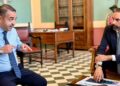 Da sinistra: il sindaco di Reggio Calabria, Francesco Cannizzaro, e il sindaco di Messina, Federico Basile