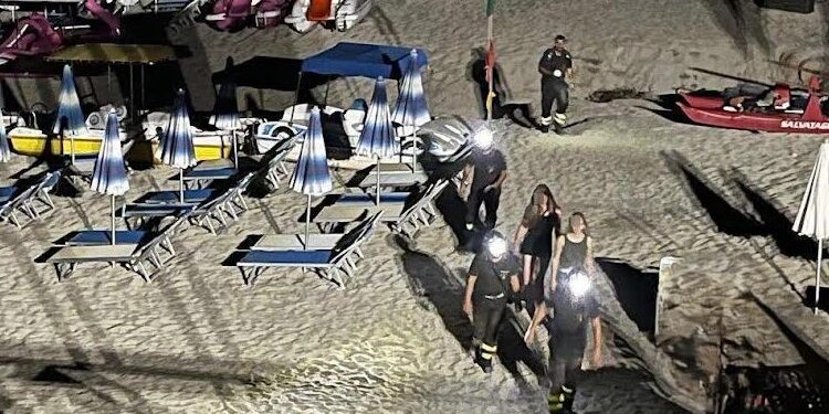 Le turiste salvate a Capo Vaticano
