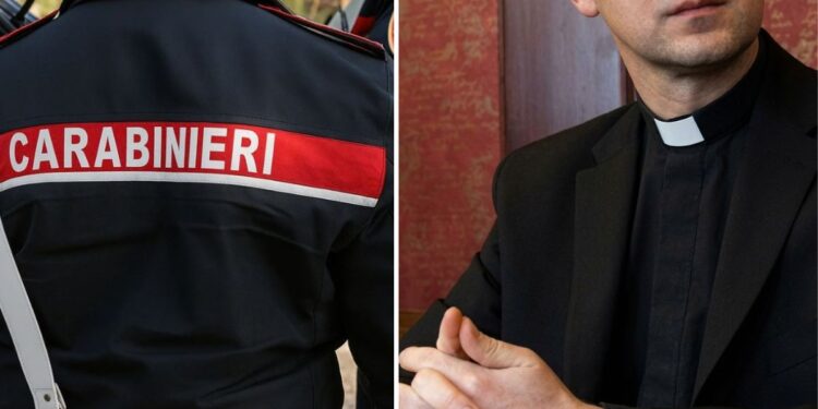 Un carabiniere e un sacerdote