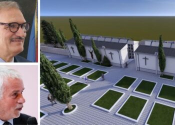 Il progetto di ampliamento del cimitero di Vena Superiore, il sindaco Enzo Romeo e l'assessore Salvatore Monteleone