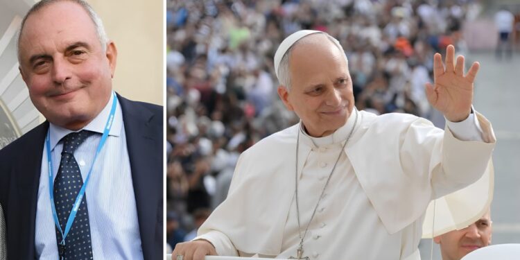 Il professor Francesco Facciolo e Papa Leone XIV