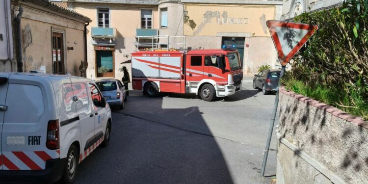La fuga di gas in via Vittorio Veneto a Vibo Valentia