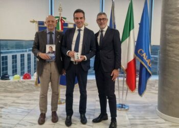 Da sinistra: Sergio Gaglianese, Roberto Occhiuto e Francesco Cascasi