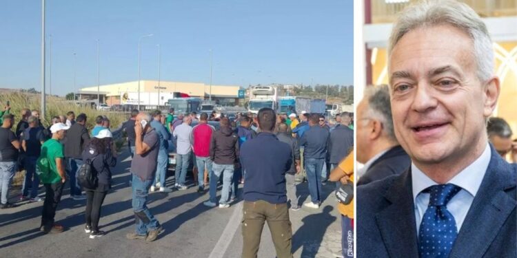 L'assessore della Regione Calabria, Gianluca Gallo, e la protesta per i rincari