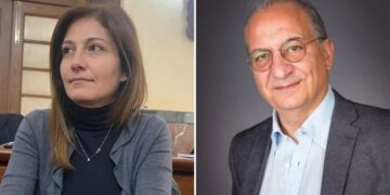 Alessandra Grimaldi, capogruppo di Democratici e Riformisti, e Antonio Scuticchio, componente del gruppo Liberamente Progressisti