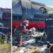 Il drammatico incidente fra due treni avvenuto in Spagna