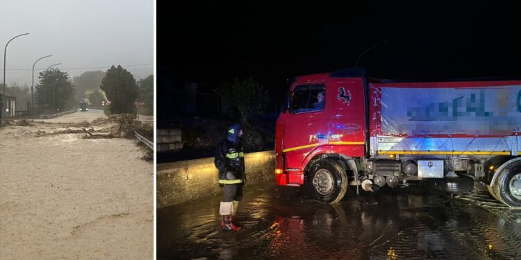 Il maltempo sulla Ss 107 in Calabria