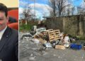 L'assessore all'Ambiente del Comune di Vibo Valentia, Marco Miceli, e un'area degradata nei pressi dei mercati generali