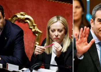 Matteo Salvini, Giorgia Meloni e Roberto Occhiuto
