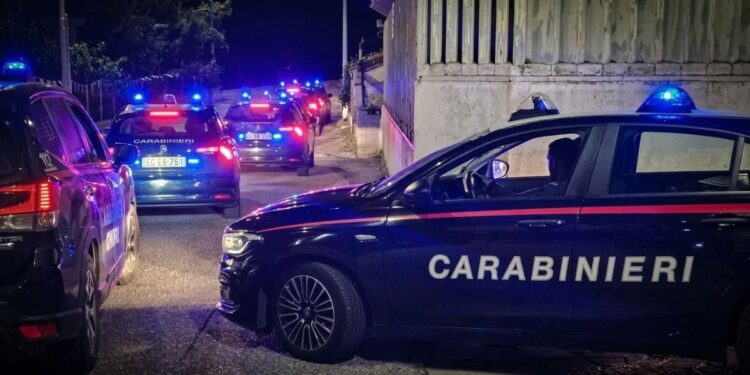 Una operazione dei carabinieri