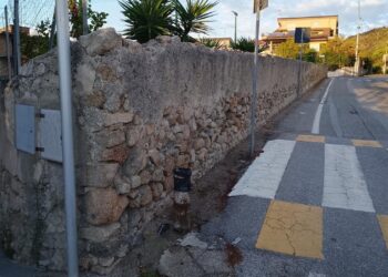 Una immagine del cosiddetto “Muro della Pigna”