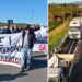 La protesta di agricoltori e autotrasportatori in Calabria