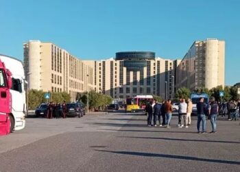 La protesta degli autotrasportatori alla Cittadella regionale