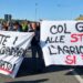 La protesta in Calabria di agricoltori, autotrasportatori e lavoratori