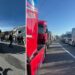 La protesta degli autotrasportatori allo svincolo A2 di Sant'Onofrio, Vibo Valentia