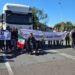 Una delle proteste degli autotrasportatori a Vibo Valentia