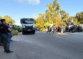La protesta a Vibo Marina contro il caro carburante